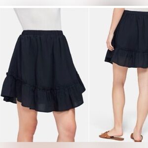 Wildfox Black Ruffle Mini Skirt